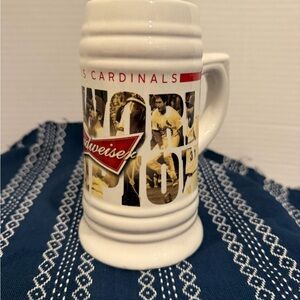 St. Louis cardinals 2011 World Champions Budweiser White Ceramic Mug